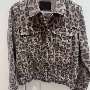 Blank NYC Animal Print Jean Jacket